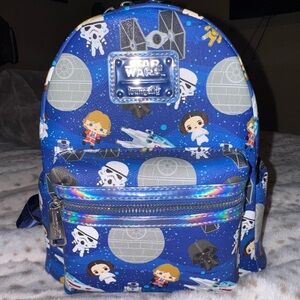 Disney Parks X Loungefly Star Wars Chibi Backpack Death Star Leia